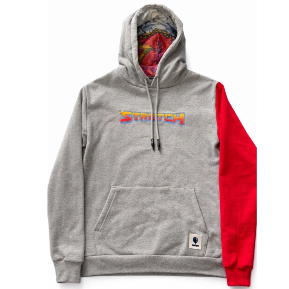 Fortnite Stretch Gray and Red Men's Hoodie